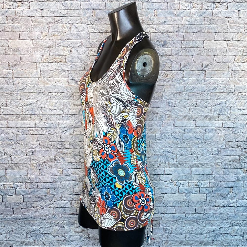 American Rag Floral Print Tank Top Racer Back Style Women's Size Small - Picture 2 of 6